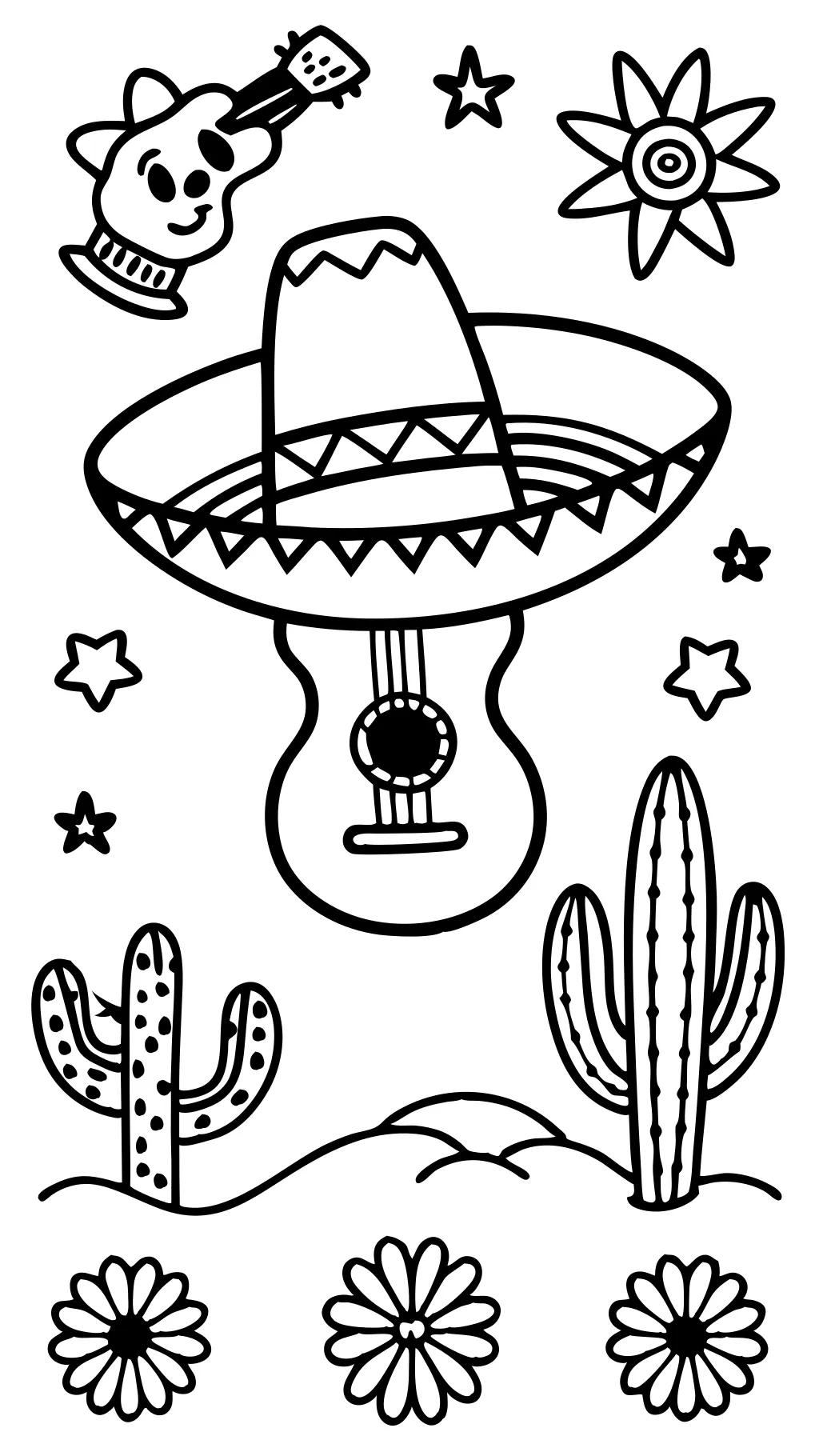 mexican coloring page